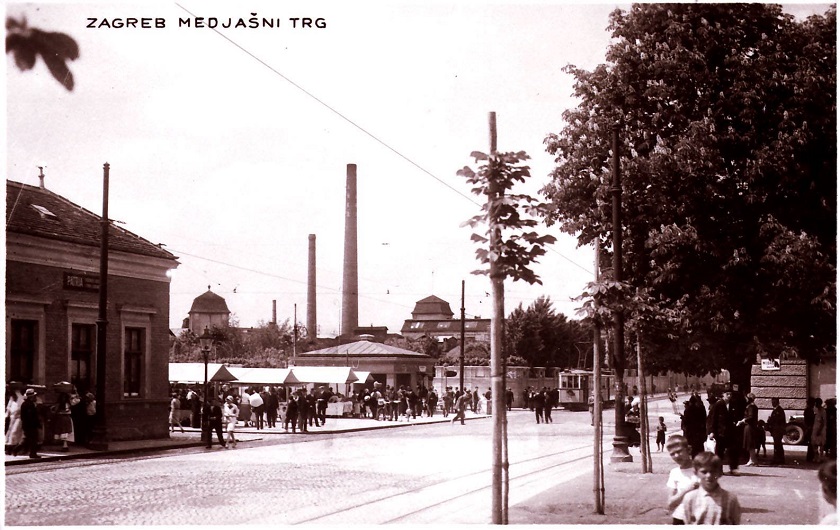 Kvaternikov trg 1930. godine (tada Međašni trg)